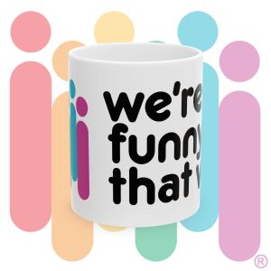 Maggie's Morning Mug (WFTW logo) - Caffeine meets queer comedy - Sip sassily! (11oz15oz - US Store)